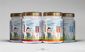 山楂零食瓶贴标贴设计